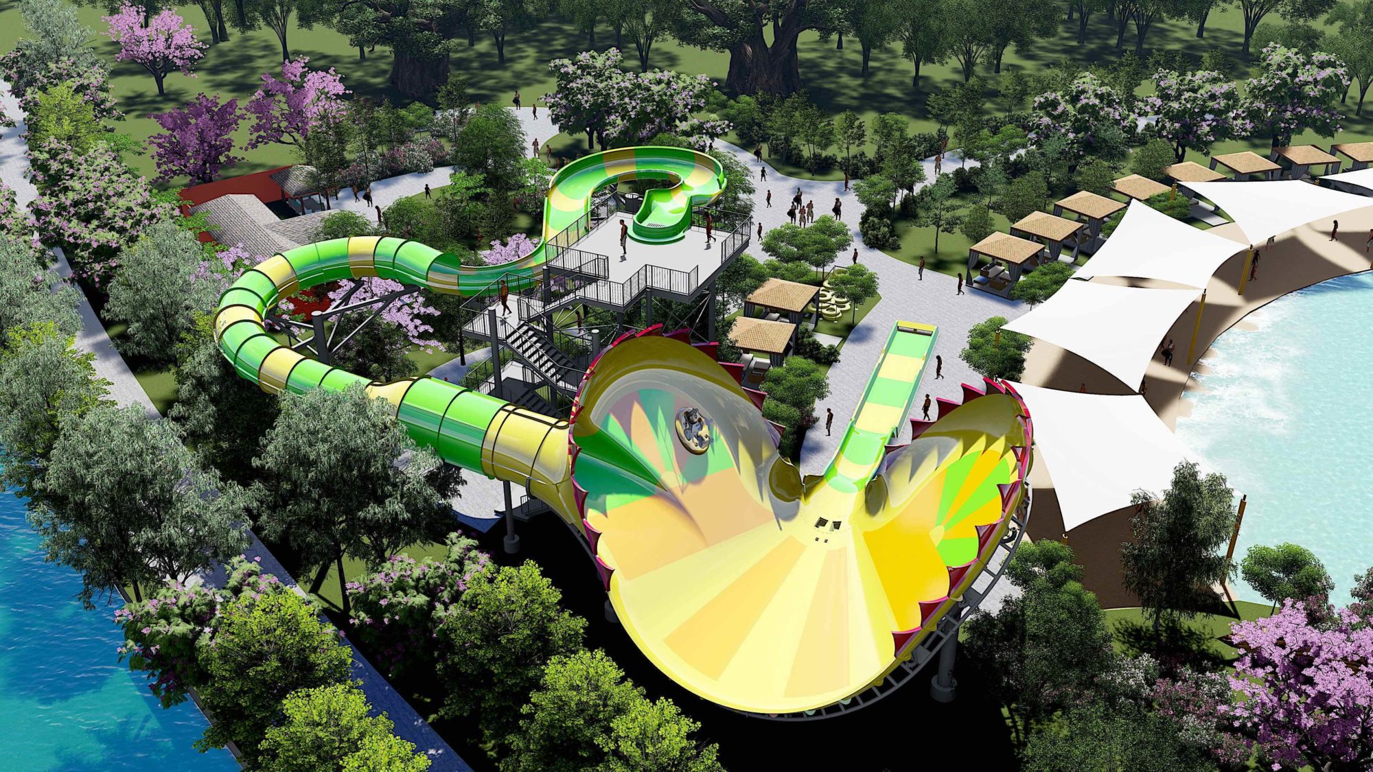 New Venus Vortex water slide for Lake Compounce