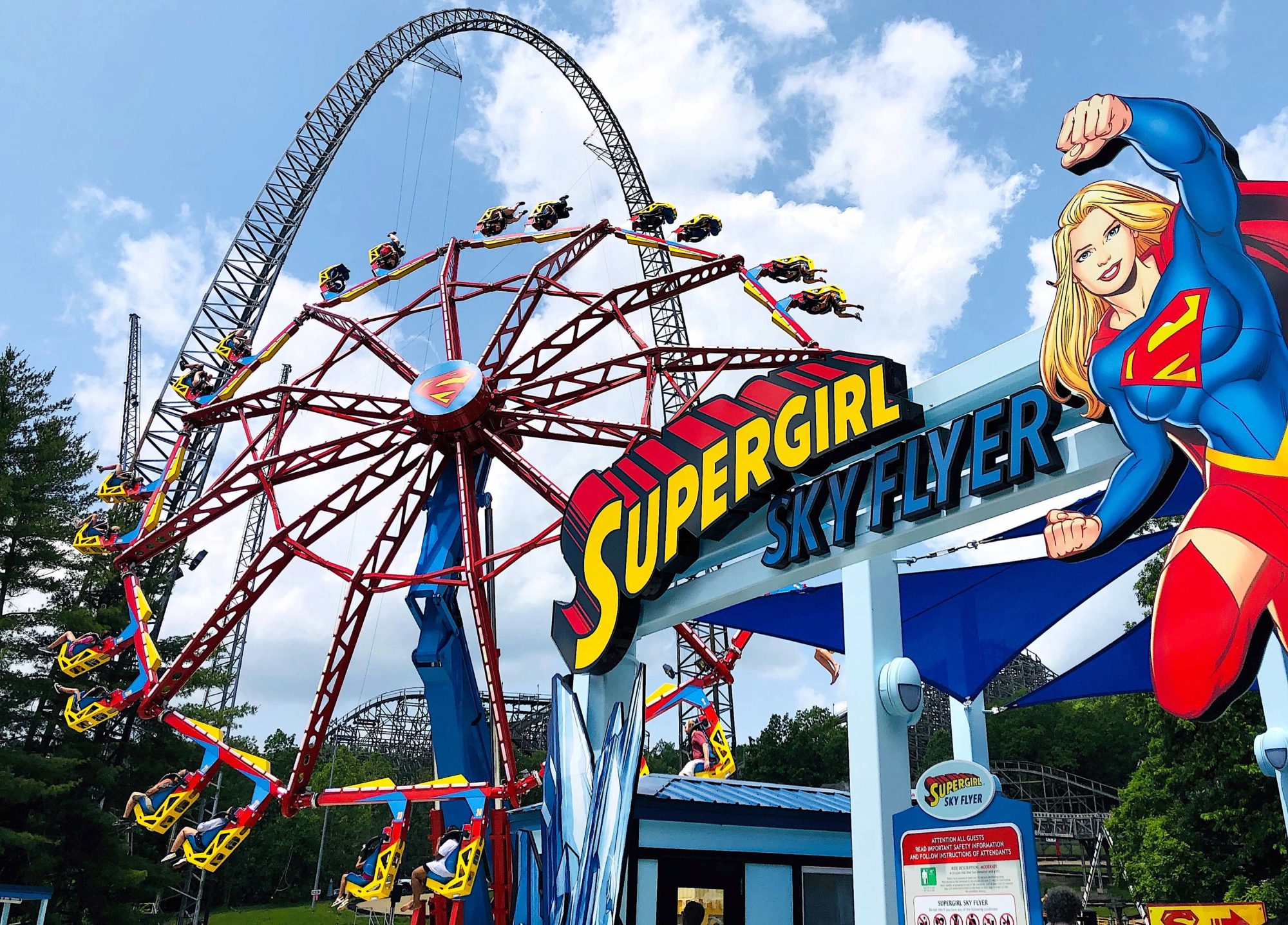 Supergirl: Sky Flyer Takes Off at Six Flags St. Louis