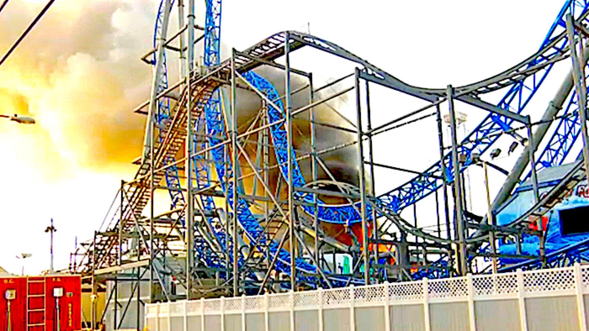 Fire engulfs Playland’s Castaway Cove