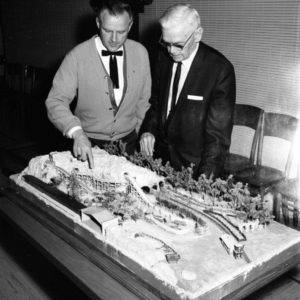 13 Bud Hurlbut and Walter Knott Log Ride Knott’s Berry Farm’s Timber Mountain Log Ride celebrates 50th anniversary