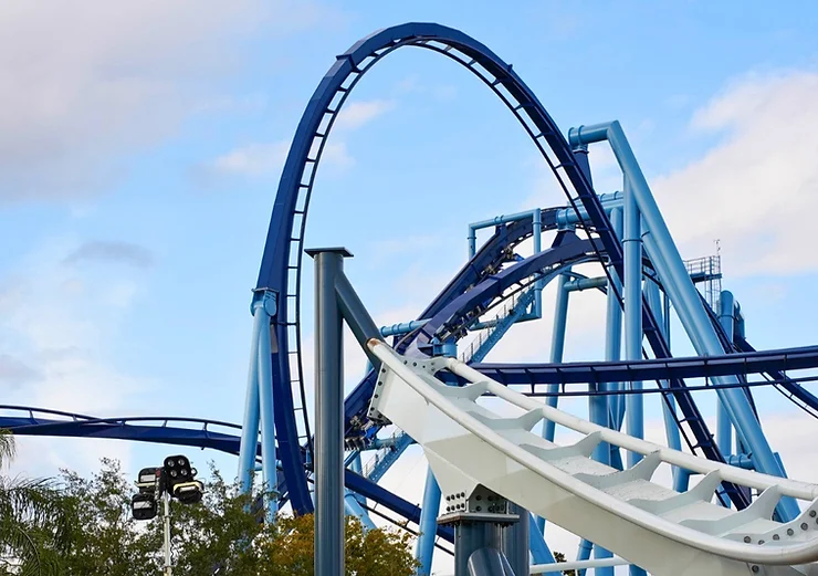 Track completed for Penguin Trek at SeaWorld Orlando