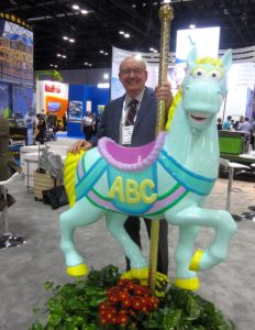 45 Dick Chance with Sesame Street Carousel Horse Chance Rides busy