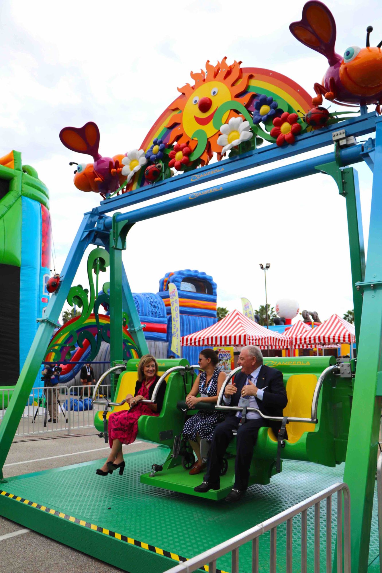 Zamperla donates wheelchair accessible Happy Swing to GKTW - Park