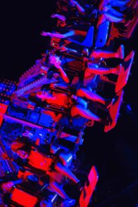 8 Cyborg 1 Futuristic Thrill Ride now open at Six Flags New England