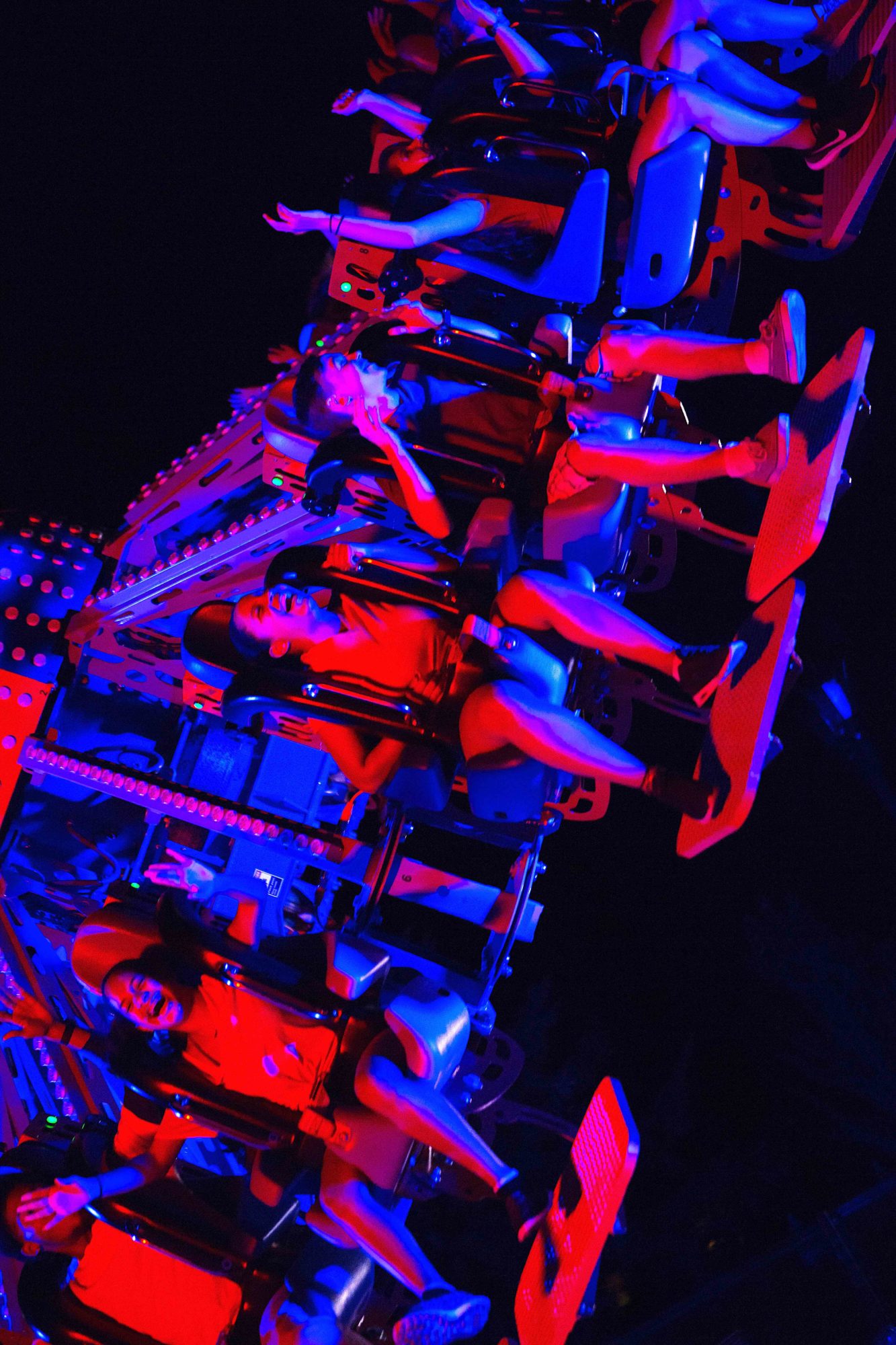 Future Thrill Rides Futuristic Thrill Ride now open at Six Flags New England - Park World ...