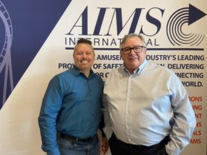 AIMS Past Presidents Claassen Left and President Bromilow Right 002 AIMS International announces new board officers and directors
