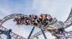 Guests enjoy a ride on ICON at Blackpool Pleasure Beach Blackpool Pleasure Beach celebrates ICON's first birthday