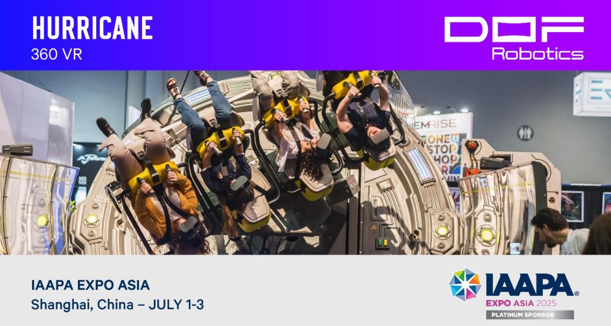 DOF Robotics to exhibit at IAAPA Expo Asia 2025