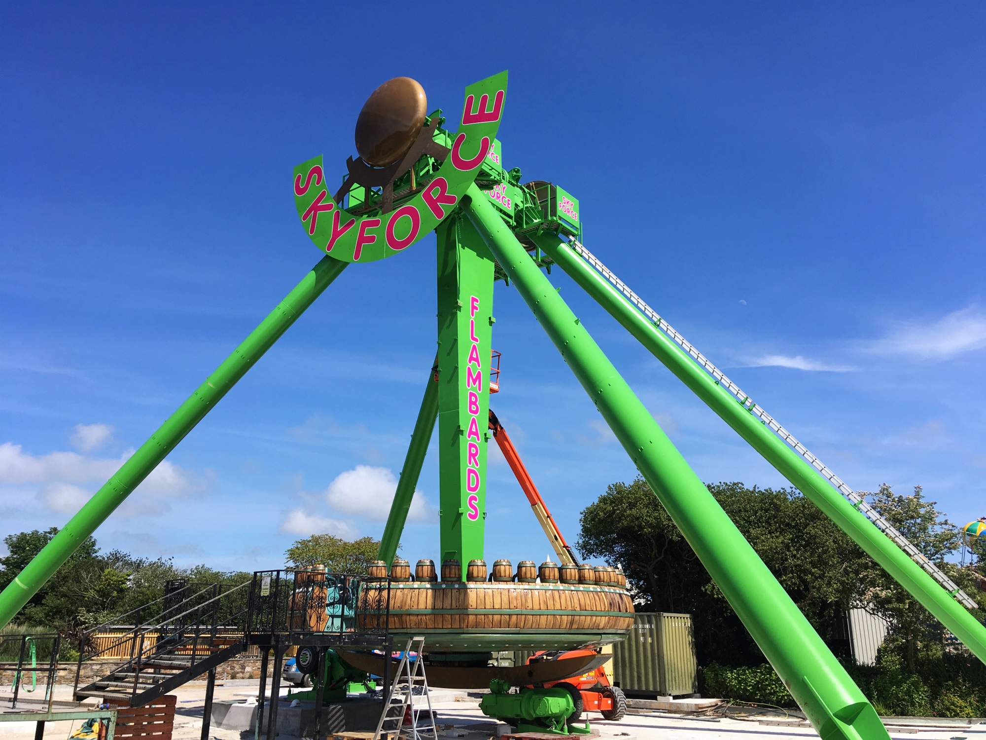 White-knuckle ride Sky Force nearing completion