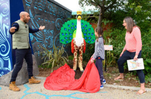 Legoland Handout image 7 Nine year old's competition winning drawing built into a mythical creature model for display at the Legoland Windsor Resort