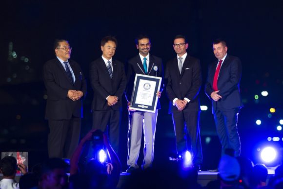 MAY NEWS PAGE 10 STORY 1 PIC 4 Laservision’s latest Dubai attraction awarded Guinness World Record for a second time