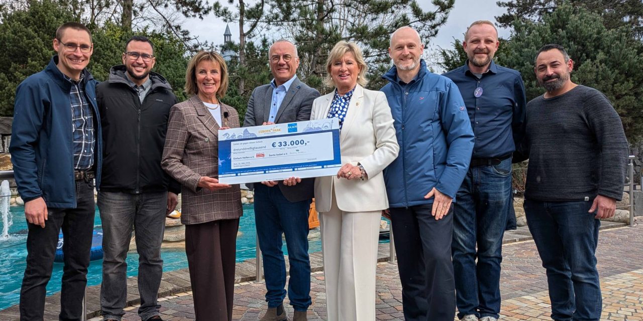 ELAUT donates €33,000 to Mack Foundation charities through Europa-Park claw machine initiative