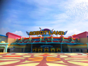 Masan Robot Land exterior 1 Christie laser projectors and image processing solutions power the world’s first robot theme park at South Korea’s Gyeongnam Masan Robot Land
