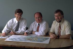 Staff Andrew Geoff and Doug WhiteWater commemorates 40th Anniversary