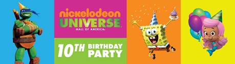 Ten-year celebration at Nickelodeon Universe
