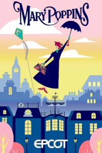 WDW Epcot Mary Poppins Poster Historic transformation of Epcot underway at Walt Disney World Resort