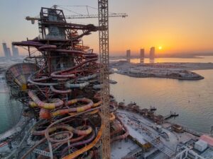 WW Construction of Meryal Icon Tower Qetaifan Island North Qatar WhiteWater reveals plans for new projects and products