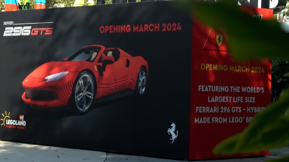 Life-size Ferrari at LEGOLAND Florida