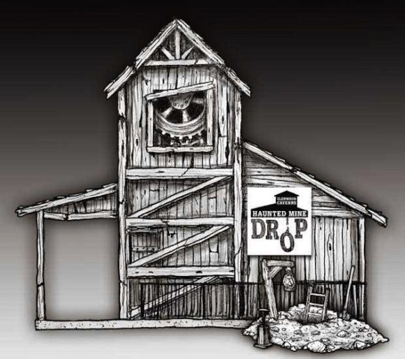haunted mine drop glenwood caverns Glenwood Caverns plans unique underground drop tower