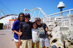 Former Brazilian driver Emerson Fittipaldi visits Gardaland